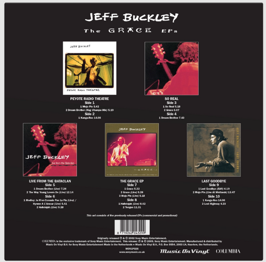 JEFF BUCKLEY- GRACE EP's 5X 12'' VINYL EP BOX SET