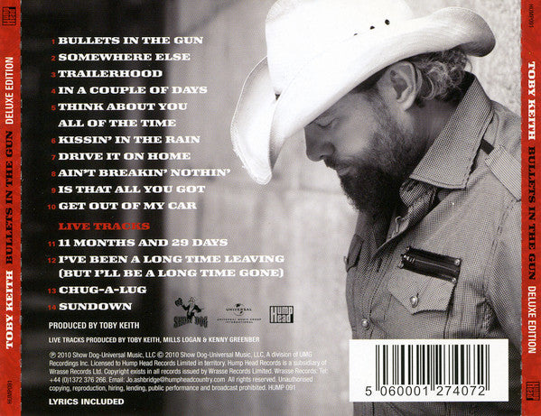 TOBY KEITH - BULLETS IN THE GUN DELUXE CD