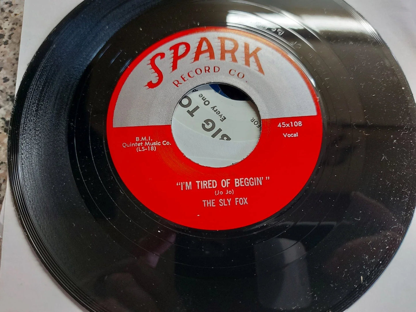 THE SLY FOX -  HOO DOO SAY /IM TIRED OF BEGGIN