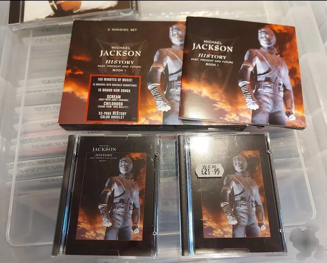 Michael Jackson HIStory Minidisc. Complete Set RARE
